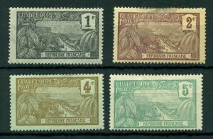 Guadeloupe 1905 #54 - 57 MH SCV (2024) = $3.30