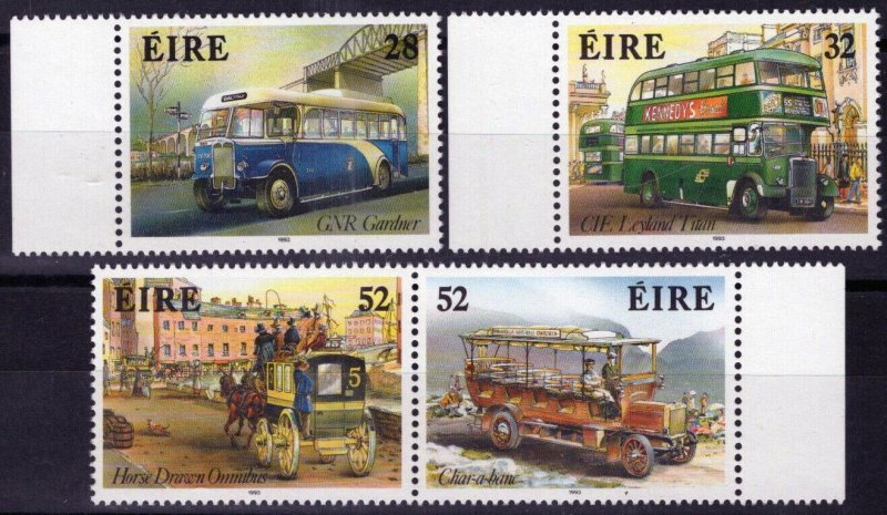 ZAYIX Ireland 905-908a MNH Buses Transportation Horse-Drawn Omnibus 101922S153 