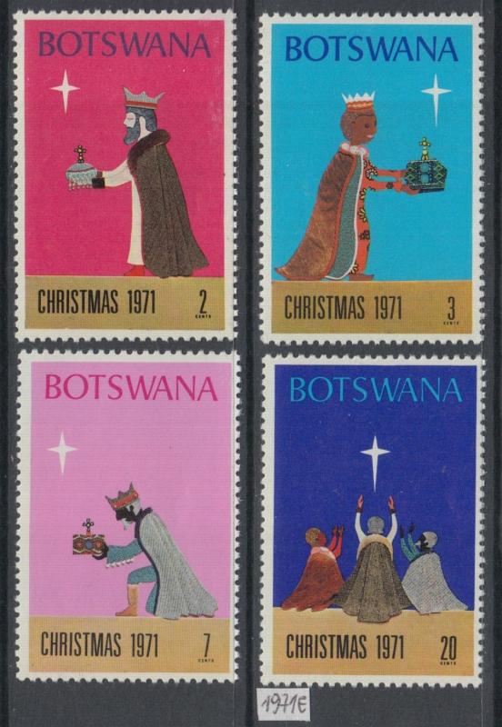 XG-AG240 BOTSWANA - Christmas, 1971 4 Values MNH Set