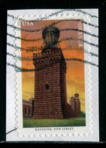 5622 (55c) Mid-Atlantic Lighthouses - Navesink SA. used on paper