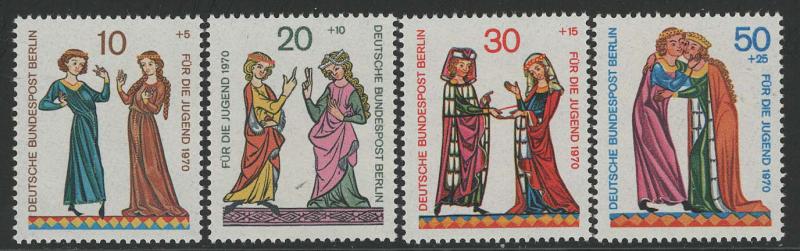 Germany Berlin Scott # 9NB70 - 9NB73, mint nh