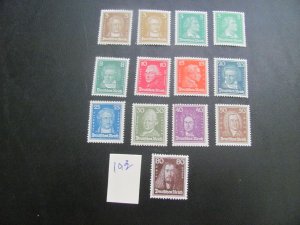 Germany 1926-7 MNH SC 351-362 SET VF/XF 1100 EUROS (193)