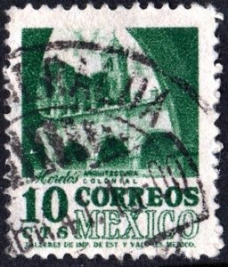 Mexico SC#858 10¢ Dominican Convent, Tepoztlan (1950) Used