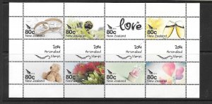 NEW ZEALAND SGMS3565 2014 PERSONALISED STAMPS MNH