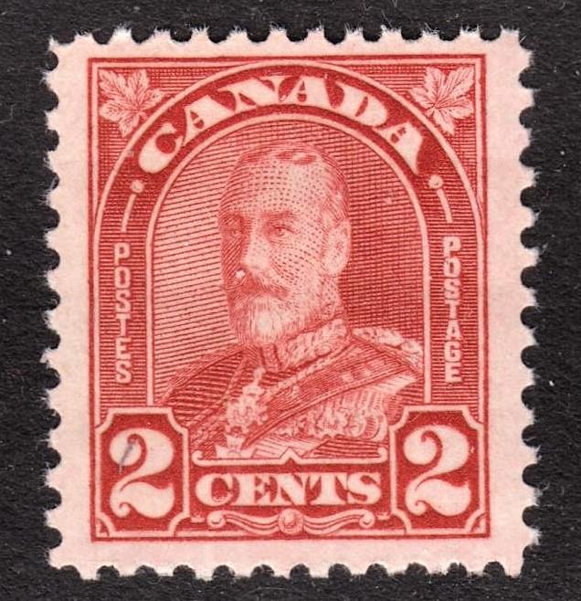 Canada Scott 165 die I  F to VF mint OG NH.