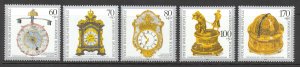 Germany Sc# B734-B738 MNH 1992 Antique Clocks