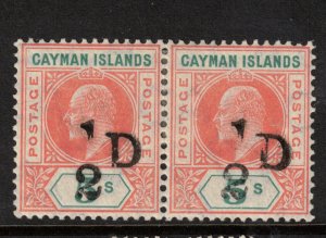 Cayman Islands #18 (SG #18) Very Fine Mint Original Gum Hinged Pair