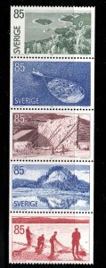 SWEDEN Scott # 1166-70 Unused NO GUM - Various Industries