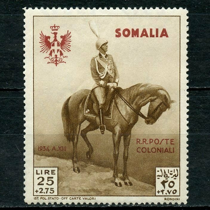 SOMALIA KING VICTOR EMMANUEL  SCOTT#B38/51  MINT HINGED ORIGINAL GUM