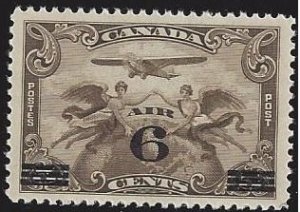 Canada #C3 MNH single, air mail, #C1 surcharged , issued 1930