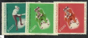 Paraguay; Scott 988-990; 1966; Unused; NH; Olympics