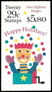 PCBstamps   US #2795/2598ab (BK#212) $5.80(20x29c)Christmas, MNH, (4)