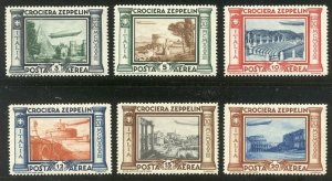 ITALY #C42-47 Mint NH - 1933 Graf Zeppelin Set