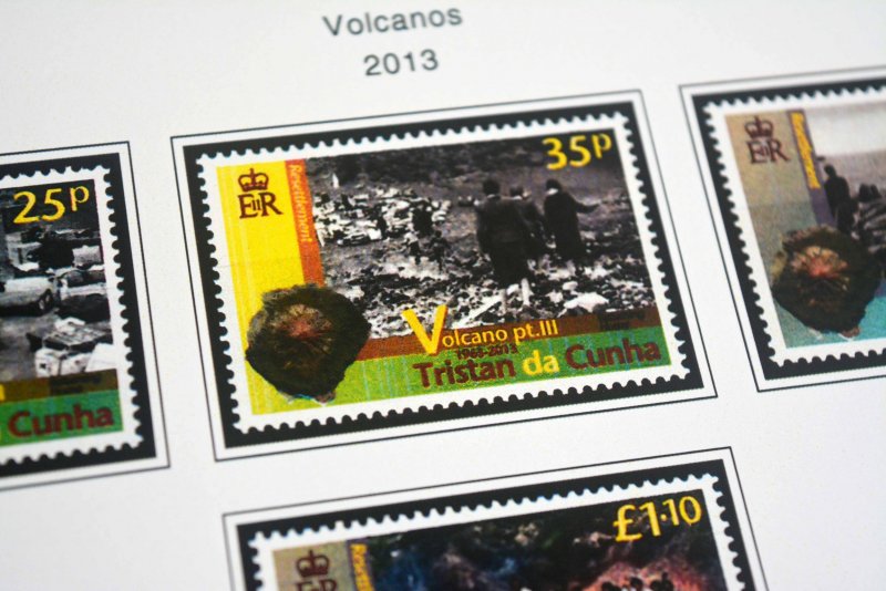 COLOR PRINTED TRISTAN DA CUNHA 2011-2020 STAMP ALBUM PAGES (45 illustr. pages)