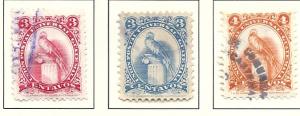 Guatemala #368-370 (U)   CV $0.75