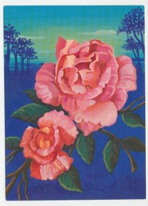 Postal stationery Cuba Flower - Rose