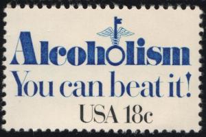 SC#1927 18¢ Alcoholism Single (1981) MNH