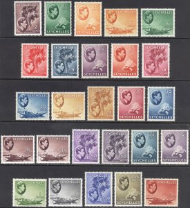 Seychelles 1938 2c-5r GVI Pictorial(26) Scott 125-148+ SG 135-149+ MLH Cat $367