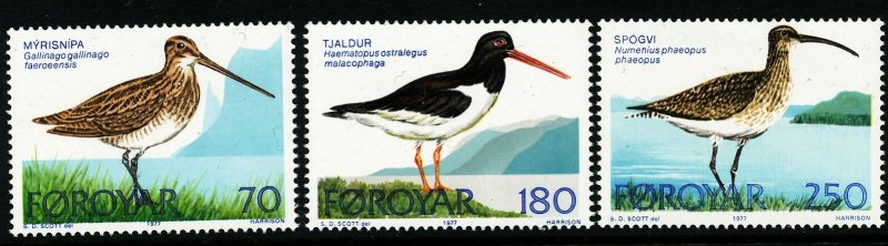 Faroe Islands 1977 Birds I. MNH