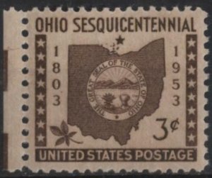 US 1018 (mnh) 3¢ Ohio statehood (1953)