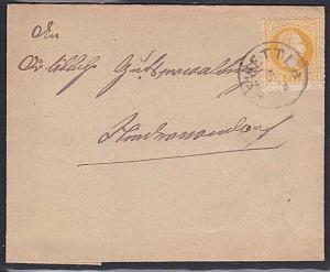 AUSTRIA 1878 folded entire - 2k - ZWETTL to Pastenberg.....................53608