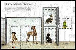 CANADA SGMS2933 2013 ADOPT A PET MNH