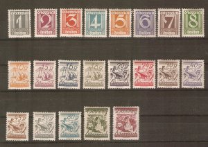 Austria 1925 definitives cpl. mint NH