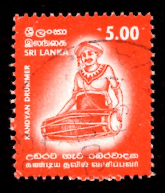 Sri Lanka 2001 Kandyan Drummer 5r Scott.1356 Used (#6)