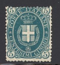 ITALY Scott #52, Sassone #44, Unused, Cat. $1,812.50