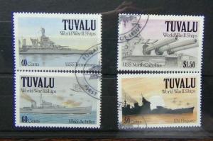 Tuvalu 1981 Second World War Ships 2nd Series set Fine Used 