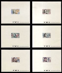 France, 1950-Present #B367-B369, B371-B373 (YT 1370-1375) Cat€180, 1963 Fam...