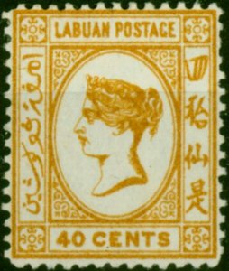 Labuan 1894 40c Orange-Buff SG57 Fine MM