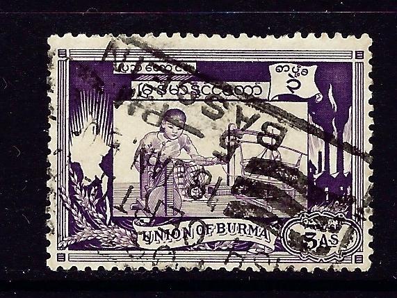 Burma 108 Used 1949 issue