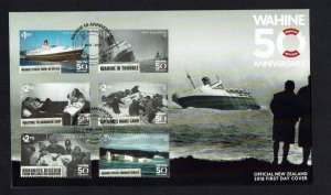 New Zealand: 2018, 50th Anniversary Sinking of the Wahine,  2 FDCs