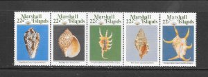 MARSHALL ISLANDS #156a SHELLS  MNH