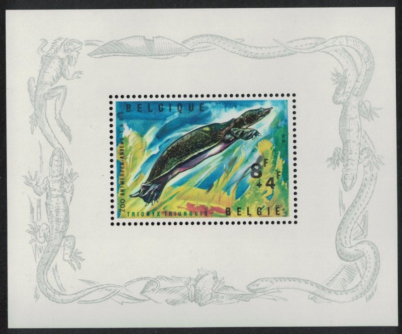 Belgium Soft-shelled Turtle Reptiles of Antwerp Zoo MS 1965 MNH SG#MS1947