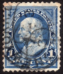 1895, US 1c, Benjamin Franklin, Used, Sc 264, Combine shipping