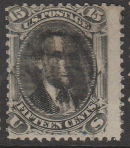 U.S. Scott #91 Lincoln Stamp - Used Single