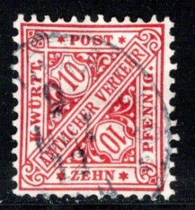 German States Wurttemberg Scott # O99, used