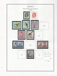 Australia Collection 1963-65 on Album Page, #365//378 Mint NH