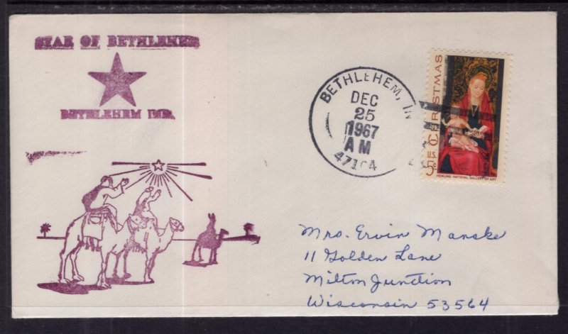 US Christmas Star of Bethlehem,Bethlehem,IN 1967 Cover