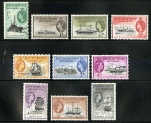 FALKLAND ISLAND DEPENDENCIES L19-L28  MNH SHORT SET SCV $21.25 BIN $11.00