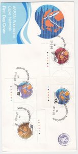 1983, Singapore: ASEAN Submarine Cable Network, FDC (S18890)