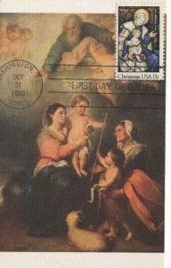 1842 15c CHRISTMAS 1980 - French post card