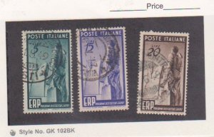 Italy Stamps Scott # 515-17 Used VF Scott Value $52.50