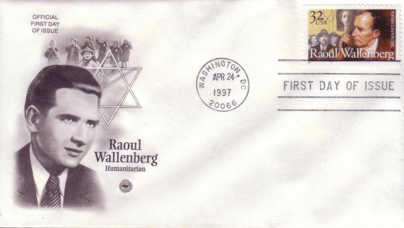 US FDC Sc.# 3135 Raoul Wallenberg, Humanitarian L693