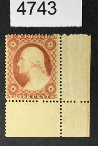 US STAMPS # 26 MINT OG H CAT. $65 LOT #4743