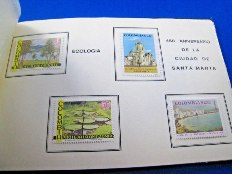 COLUMBIA - SCOTT # C611-23, 825-831  - PRESENTATION FOLDER  -  MNH