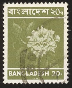 BANGLADESH Sc 46 VF/USED - 1973 20p Hibiscus