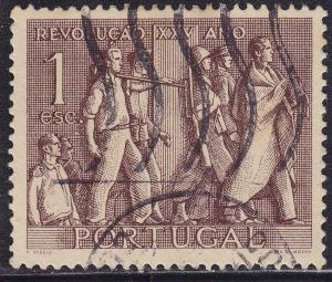 Portugal 737 USED 1951 Student, Soldiers & Workers 